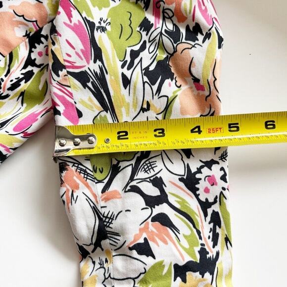 Kenar Jacket Women 8P Trench Coat Multicolor Floral Cotton Lined Bright Vibrant - Picture 12 of 12